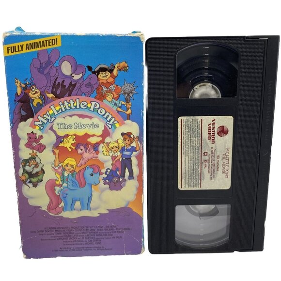 My Little Pony The Movie VHS 1986 Vestron Video Children’s Animated Cartoon Rare - Picture 8 of 11
